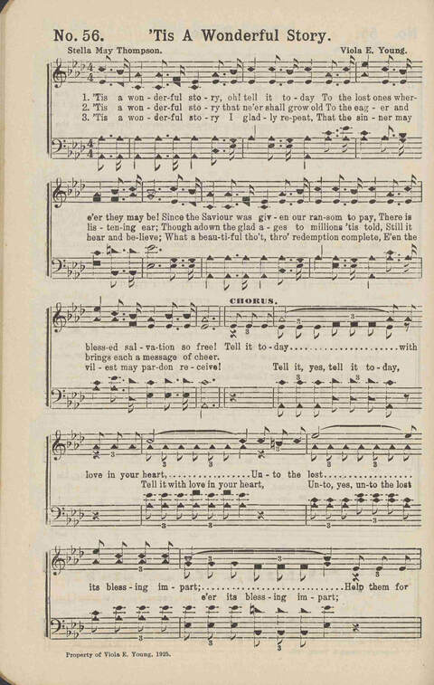 Living Words: a collection of sacred songs, both new and old, for the church, the Sunday school, the revival meeting, the singing convention, and all kinds of religious work and worship page 56
