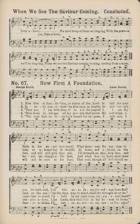 Living Words: a collection of sacred songs, both new and old, for the church, the Sunday school, the revival meeting, the singing convention, and all kinds of religious work and worship page 67