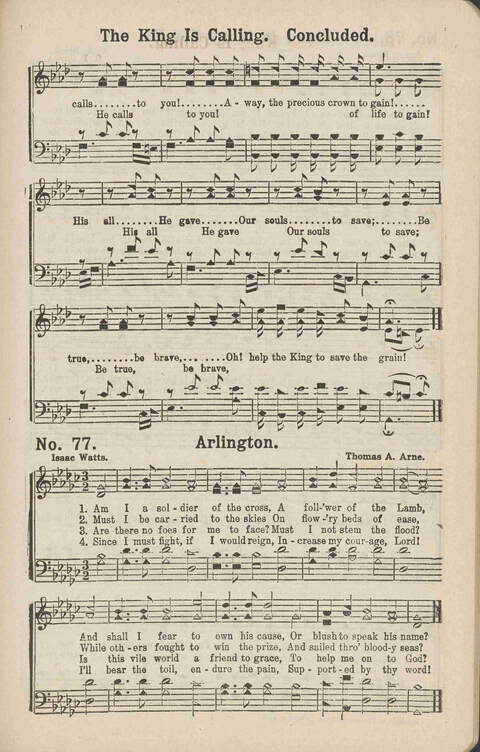Living Words: a collection of sacred songs, both new and old, for the church, the Sunday school, the revival meeting, the singing convention, and all kinds of religious work and worship page 77
