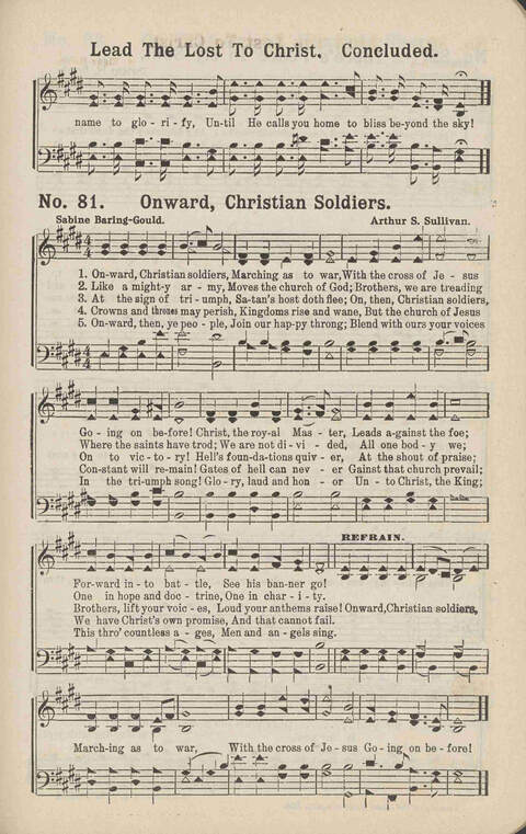 Living Words: a collection of sacred songs, both new and old, for the church, the Sunday school, the revival meeting, the singing convention, and all kinds of religious work and worship page 81