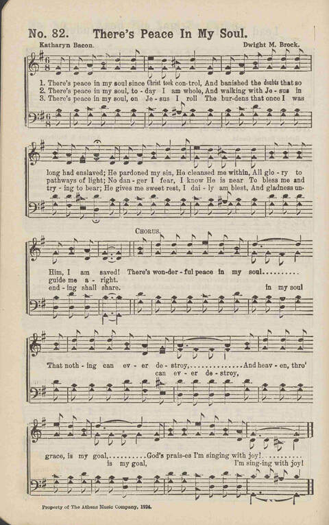 Living Words: a collection of sacred songs, both new and old, for the church, the Sunday school, the revival meeting, the singing convention, and all kinds of religious work and worship page 82