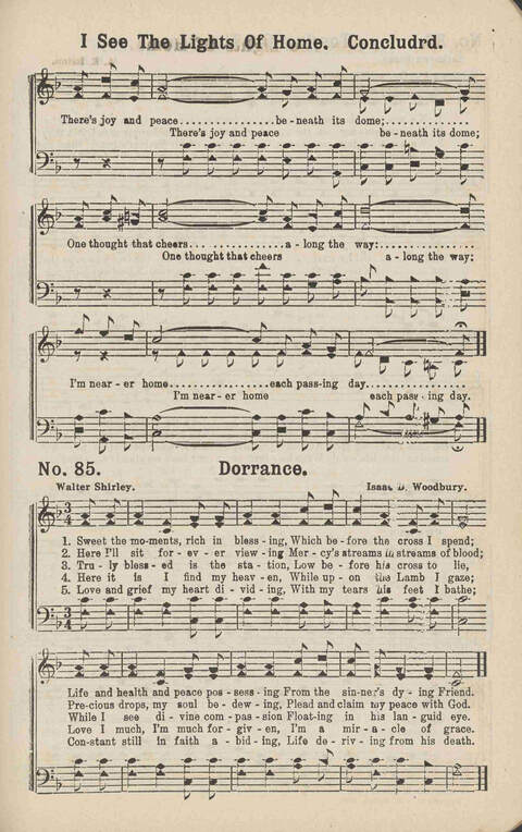 Living Words: a collection of sacred songs, both new and old, for the church, the Sunday school, the revival meeting, the singing convention, and all kinds of religious work and worship page 85