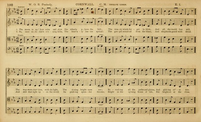 The Mozart Collection of Sacred Music: containing melodies, chorals, anthems and chants, harmonized in four parts; together with the celebrated Christus and Miserere by ZIngarelli page 100