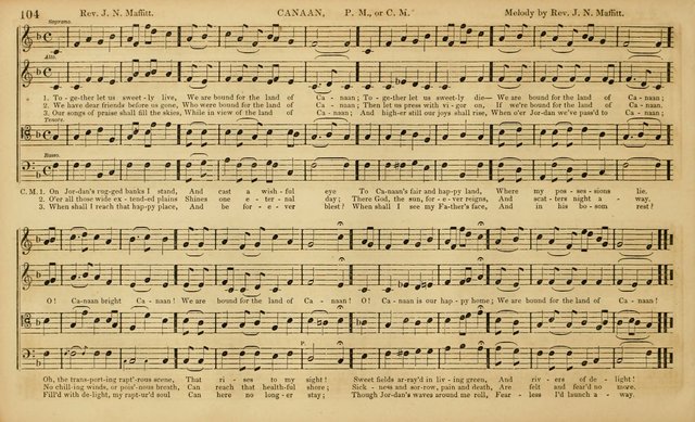 The Mozart Collection of Sacred Music: containing melodies, chorals, anthems and chants, harmonized in four parts; together with the celebrated Christus and Miserere by ZIngarelli page 104