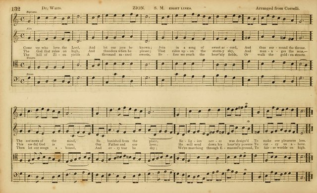 The Mozart Collection of Sacred Music: containing melodies, chorals, anthems and chants, harmonized in four parts; together with the celebrated Christus and Miserere by ZIngarelli page 132