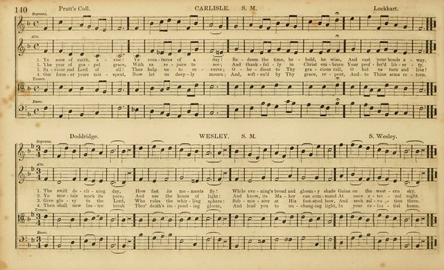 The Mozart Collection of Sacred Music: containing melodies, chorals, anthems and chants, harmonized in four parts; together with the celebrated Christus and Miserere by ZIngarelli page 140