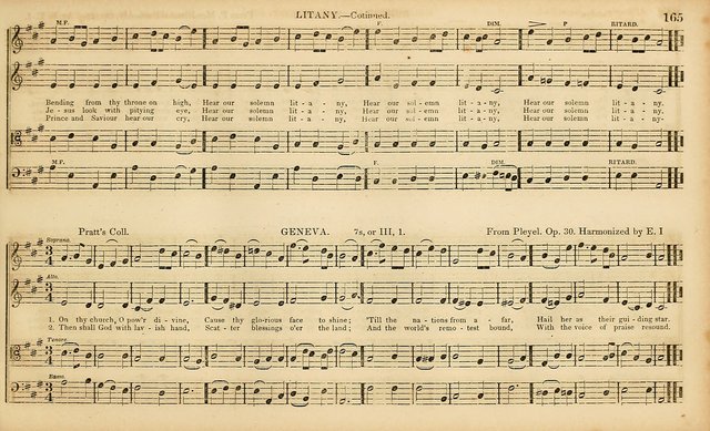 The Mozart Collection of Sacred Music: containing melodies, chorals, anthems and chants, harmonized in four parts; together with the celebrated Christus and Miserere by ZIngarelli page 165