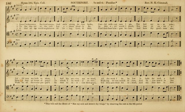 The Mozart Collection of Sacred Music: containing melodies, chorals, anthems and chants, harmonized in four parts; together with the celebrated Christus and Miserere by ZIngarelli page 186