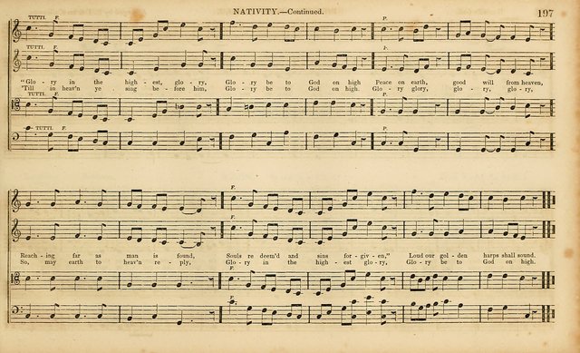 The Mozart Collection of Sacred Music: containing melodies, chorals, anthems and chants, harmonized in four parts; together with the celebrated Christus and Miserere by ZIngarelli page 197