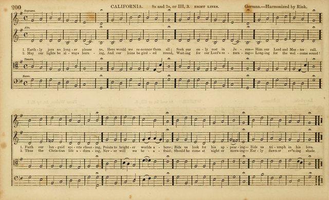 The Mozart Collection of Sacred Music: containing melodies, chorals, anthems and chants, harmonized in four parts; together with the celebrated Christus and Miserere by ZIngarelli page 200