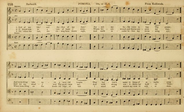 The Mozart Collection of Sacred Music: containing melodies, chorals, anthems and chants, harmonized in four parts; together with the celebrated Christus and Miserere by ZIngarelli page 210