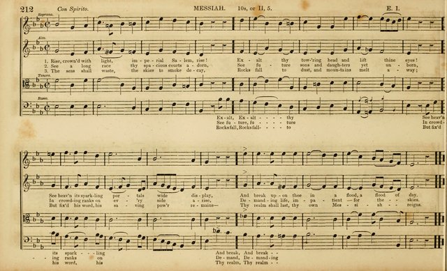 The Mozart Collection of Sacred Music: containing melodies, chorals, anthems and chants, harmonized in four parts; together with the celebrated Christus and Miserere by ZIngarelli page 212