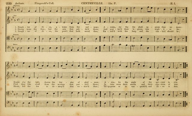 The Mozart Collection of Sacred Music: containing melodies, chorals, anthems and chants, harmonized in four parts; together with the celebrated Christus and Miserere by ZIngarelli page 220