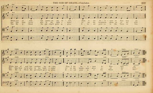 The Mozart Collection of Sacred Music: containing melodies, chorals, anthems and chants, harmonized in four parts; together with the celebrated Christus and Miserere by ZIngarelli page 237