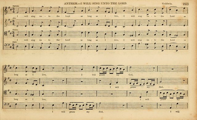 The Mozart Collection of Sacred Music: containing melodies, chorals, anthems and chants, harmonized in four parts; together with the celebrated Christus and Miserere by ZIngarelli page 243