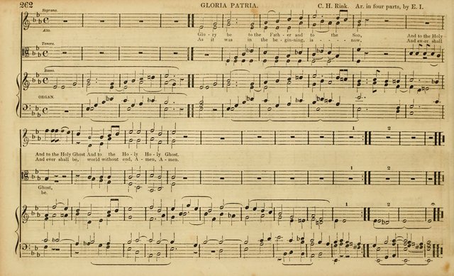 The Mozart Collection of Sacred Music: containing melodies, chorals, anthems and chants, harmonized in four parts; together with the celebrated Christus and Miserere by ZIngarelli page 262