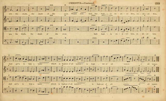 The Mozart Collection of Sacred Music: containing melodies, chorals, anthems and chants, harmonized in four parts; together with the celebrated Christus and Miserere by ZIngarelli page 299
