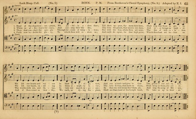 The Mozart Collection of Sacred Music: containing melodies, chorals, anthems and chants, harmonized in four parts; together with the celebrated Christus and Miserere by ZIngarelli page 65