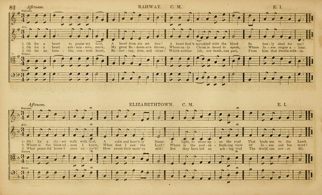 The Mozart Collection of Sacred Music: containing melodies, chorals, anthems and chants, harmonized in four parts; together with the celebrated Christus and Miserere by ZIngarelli page 82