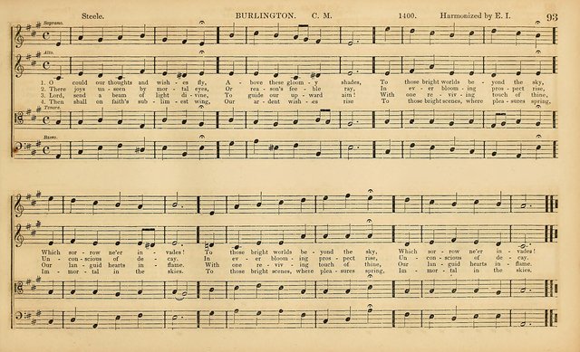The Mozart Collection of Sacred Music: containing melodies, chorals, anthems and chants, harmonized in four parts; together with the celebrated Christus and Miserere by ZIngarelli page 93