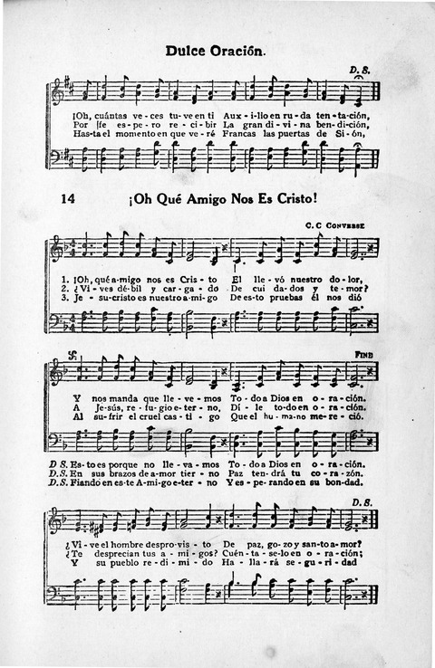 Melodias Evangelicas para el Uso de las Iglesias Evangelicas de Habla Española en Todo el Mundo page 14