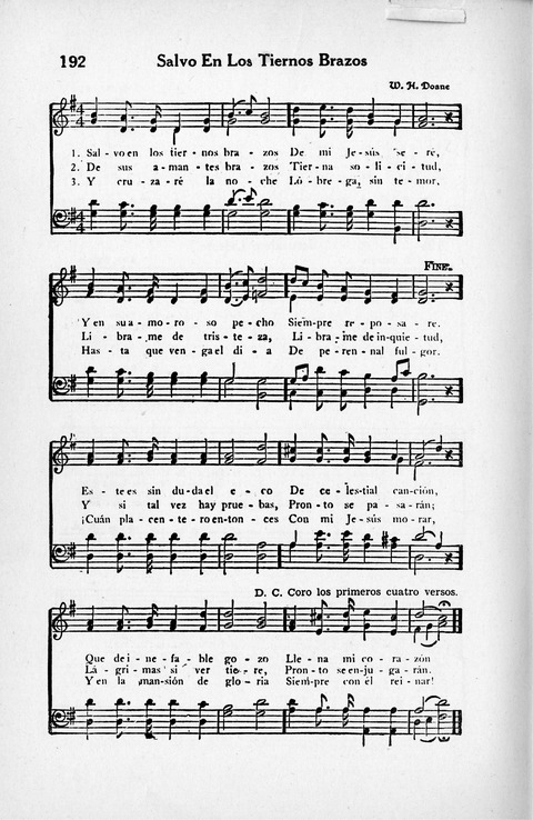 Melodias Evangelicas para el Uso de las Iglesias Evangelicas de Habla Española en Todo el Mundo page 199