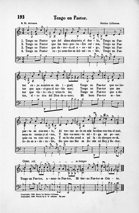 Melodias Evangelicas para el Uso de las Iglesias Evangelicas de Habla Española en Todo el Mundo page 200