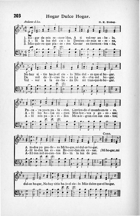 Melodias Evangelicas para el Uso de las Iglesias Evangelicas de Habla Española en Todo el Mundo page 209