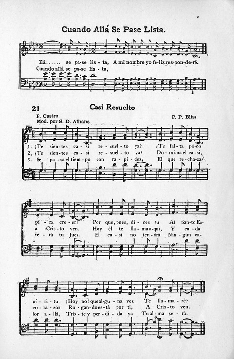 Melodias Evangelicas para el Uso de las Iglesias Evangelicas de Habla Española en Todo el Mundo page 22