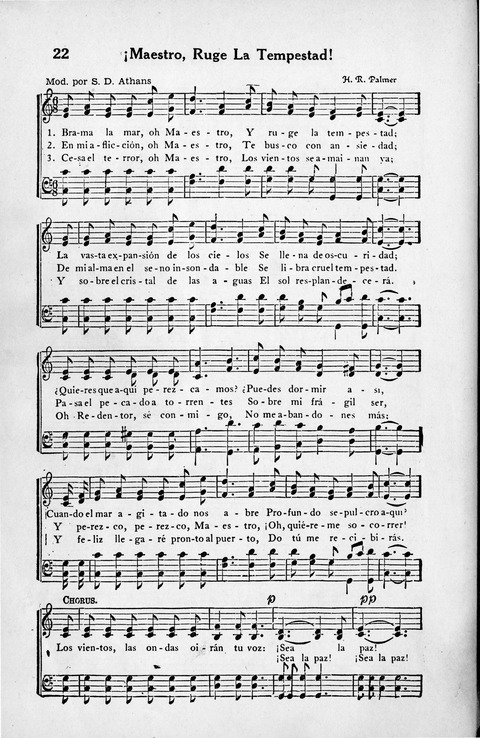 Melodias Evangelicas para el Uso de las Iglesias Evangelicas de Habla Española en Todo el Mundo page 23