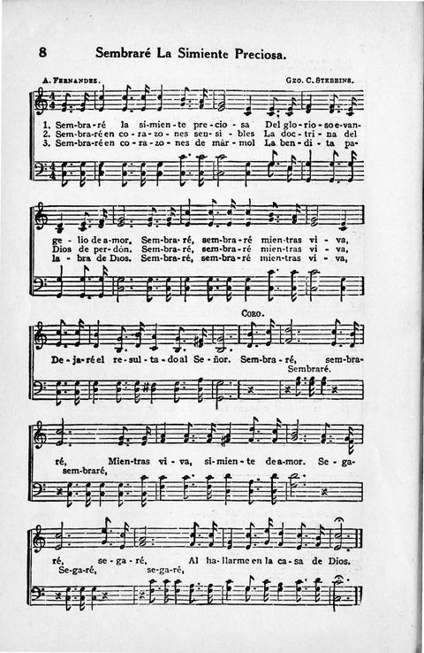 Melodias Evangelicas para el Uso de las Iglesias Evangelicas de Habla Española en Todo el Mundo page 9