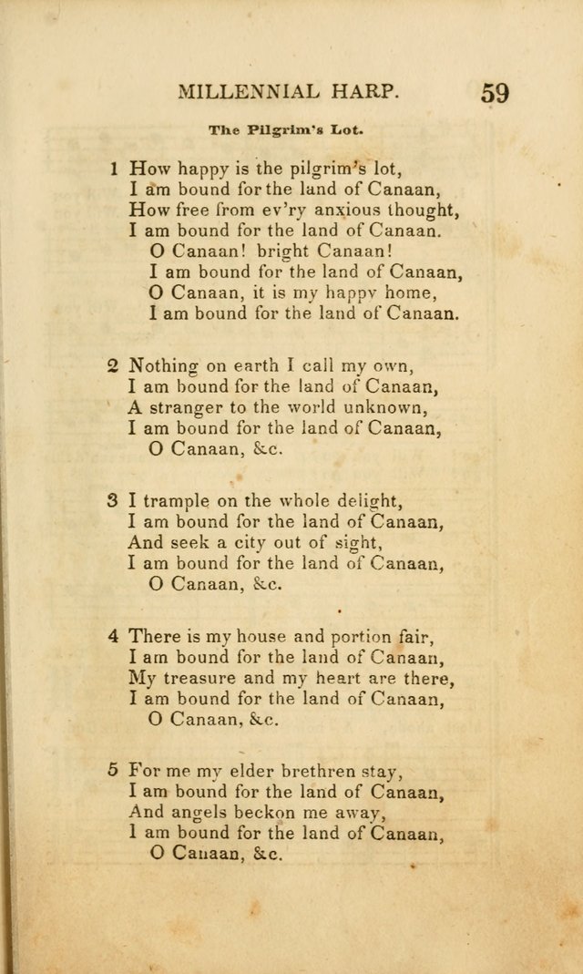 Millennial Harp: or, Second Advent Hymns: designed for the meetings on the second coming of Christ page 59