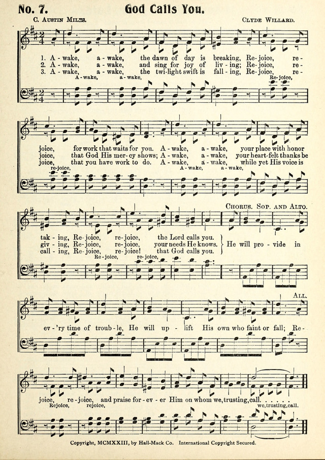 Magnificat: a Hymnal for Sunday Schools page 7