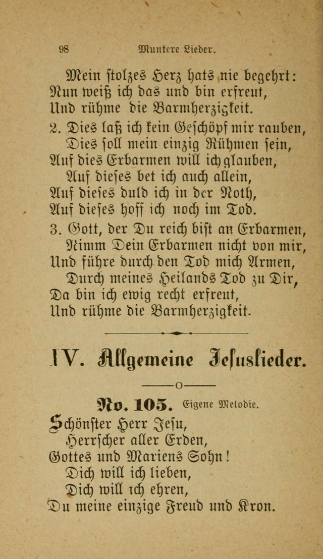 Muntere Lieder: Eine Sammlung der beliebtesten und brauchbarsten Gesänge für Sonntagsschulen und andere christlichen Versammlungen. 3. Aufl. page 103