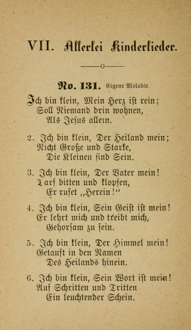 Muntere Lieder: Eine Sammlung der beliebtesten und brauchbarsten Gesänge für Sonntagsschulen und andere christlichen Versammlungen. 3. Aufl. page 129
