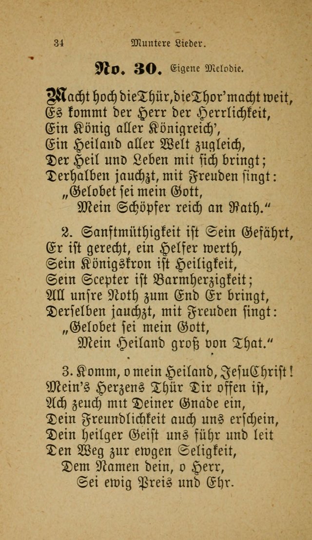 Muntere Lieder: Eine Sammlung der beliebtesten und brauchbarsten Gesänge für Sonntagsschulen und andere christlichen Versammlungen. 3. Aufl. page 39
