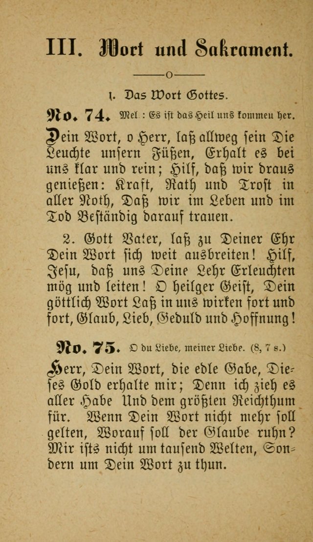 Muntere Lieder: Eine Sammlung der beliebtesten und brauchbarsten Gesänge für Sonntagsschulen und andere christlichen Versammlungen. 3. Aufl. page 77