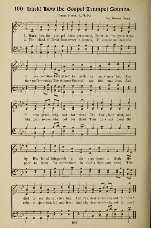 Messages of Love Hymn Book: for Gospel, Sunday School, Special Services and Home Singing page 100