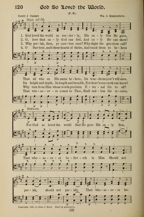 Messages of Love Hymn Book: for Gospel, Sunday School, Special Services and Home Singing page 120