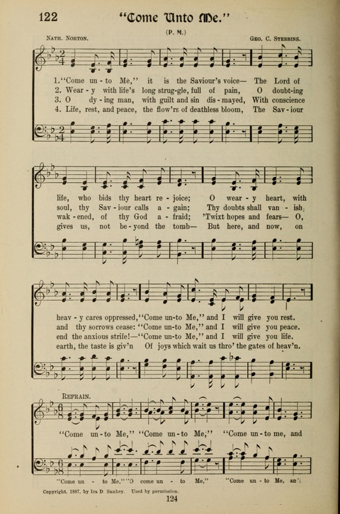 Messages of Love Hymn Book: for Gospel, Sunday School, Special Services and Home Singing page 122
