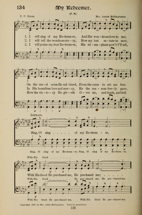 Messages of Love Hymn Book: for Gospel, Sunday School, Special Services and Home Singing page 134