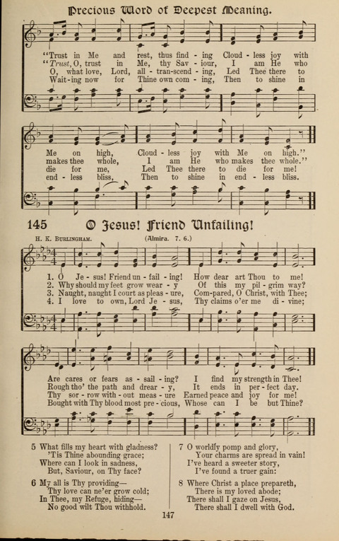 Messages of Love Hymn Book: for Gospel, Sunday School, Special Services and Home Singing page 145