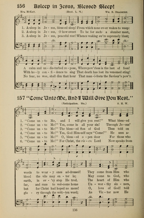 Messages of Love Hymn Book: for Gospel, Sunday School, Special Services and Home Singing page 154