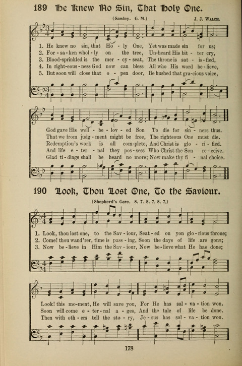 Messages of Love Hymn Book: for Gospel, Sunday School, Special Services and Home Singing page 176