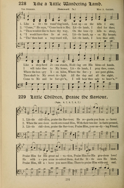 Messages of Love Hymn Book: for Gospel, Sunday School, Special Services and Home Singing page 202