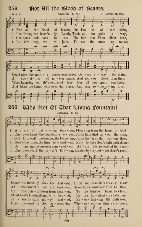 Messages of Love Hymn Book: for Gospel, Sunday School, Special Services and Home Singing page 219