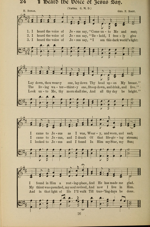 Messages of Love Hymn Book: for Gospel, Sunday School, Special Services and Home Singing page 24