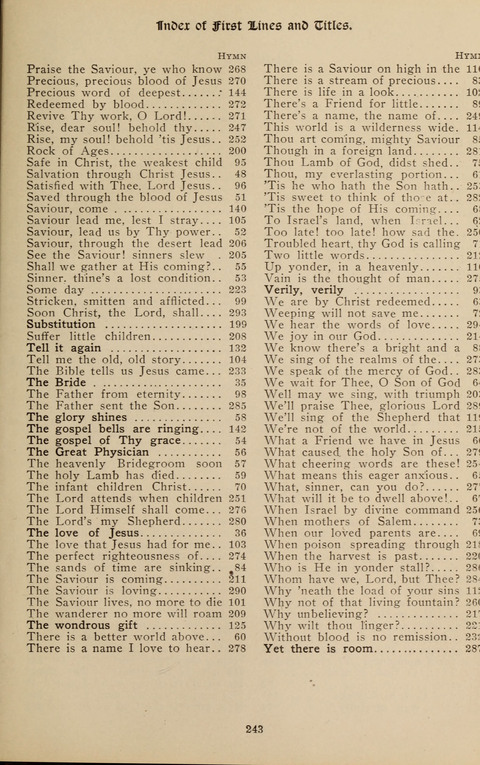 Messages of Love Hymn Book: for Gospel, Sunday School, Special Services and Home Singing page 241