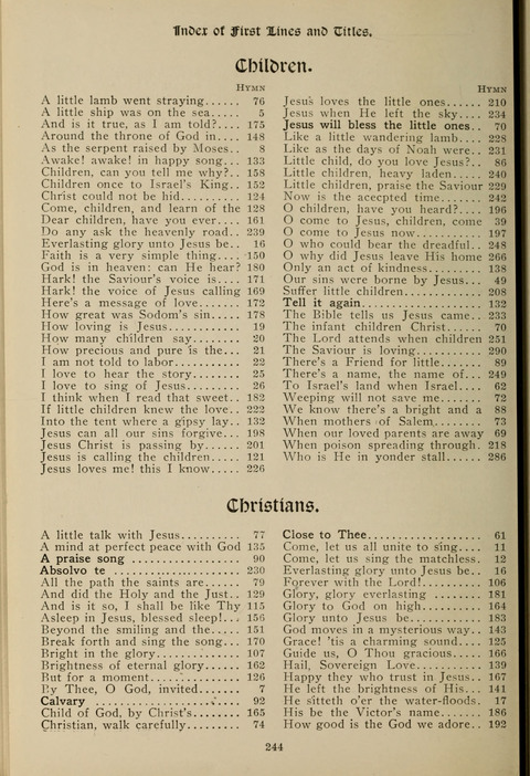 Messages of Love Hymn Book: for Gospel, Sunday School, Special Services and Home Singing page 242