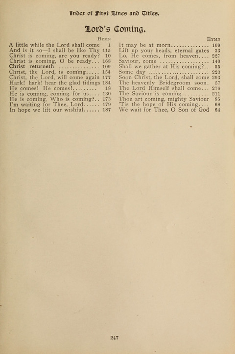 Messages of Love Hymn Book: for Gospel, Sunday School, Special Services and Home Singing page 245